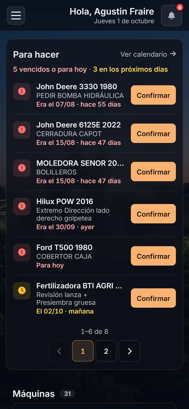 CaFra Mecánico en el celular